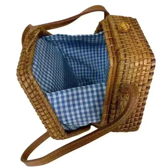Rattan Crossbody Bag - Picture 4 of 9